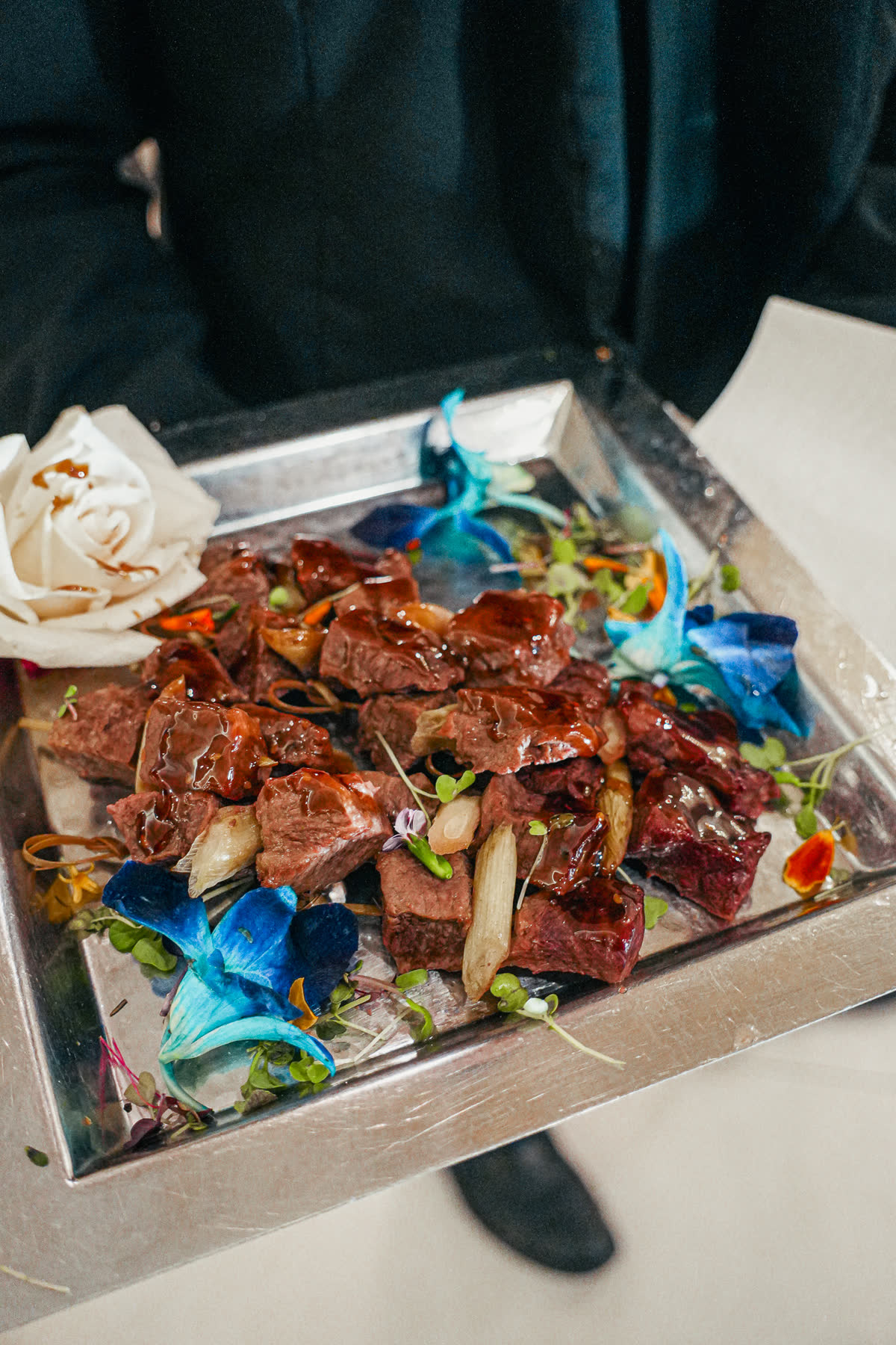 Flame station during kosher event service