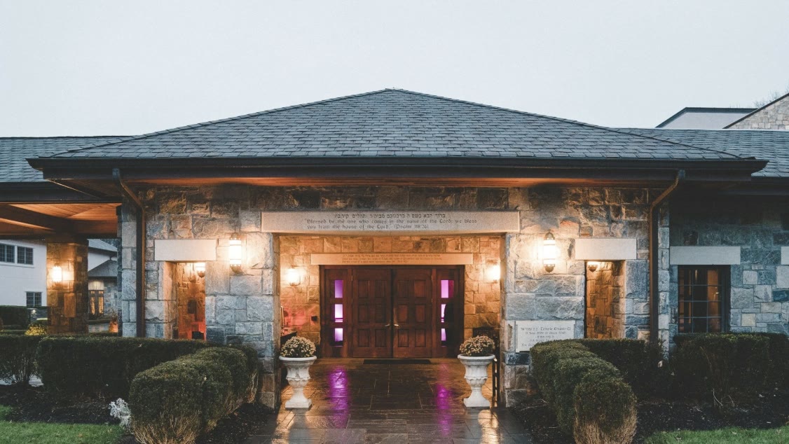Front doors and stone entry at Northern Valley Affairs